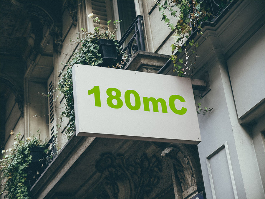 3M Controltac 180mC Lime Green Installed Building Sign