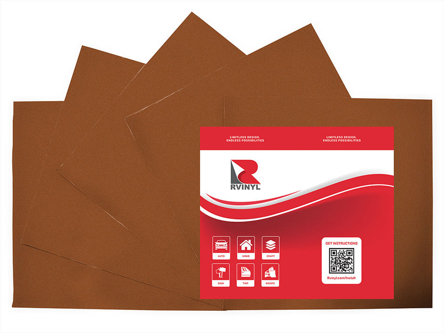 3M 180mC Copper Metallic Craft Vinyl Sheet Pack