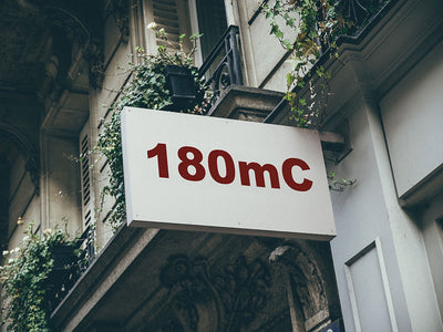 3M Controltac 180mC Steampunk Red Metallic Installed Building Sign