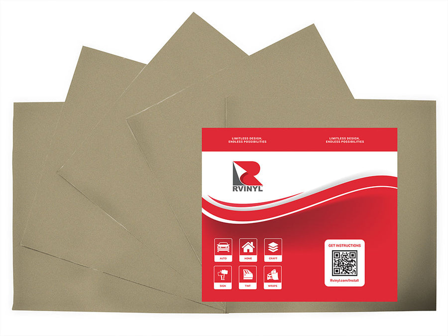 3M 180mC Champagne Metallic Craft Vinyl Sheet Pack