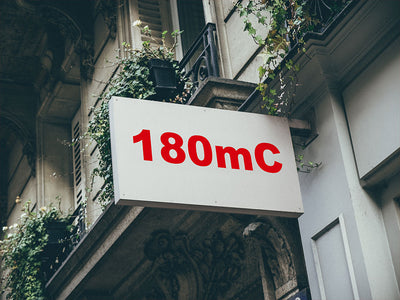 3M Controltac 180mC Atomic Red Installed Building Sign