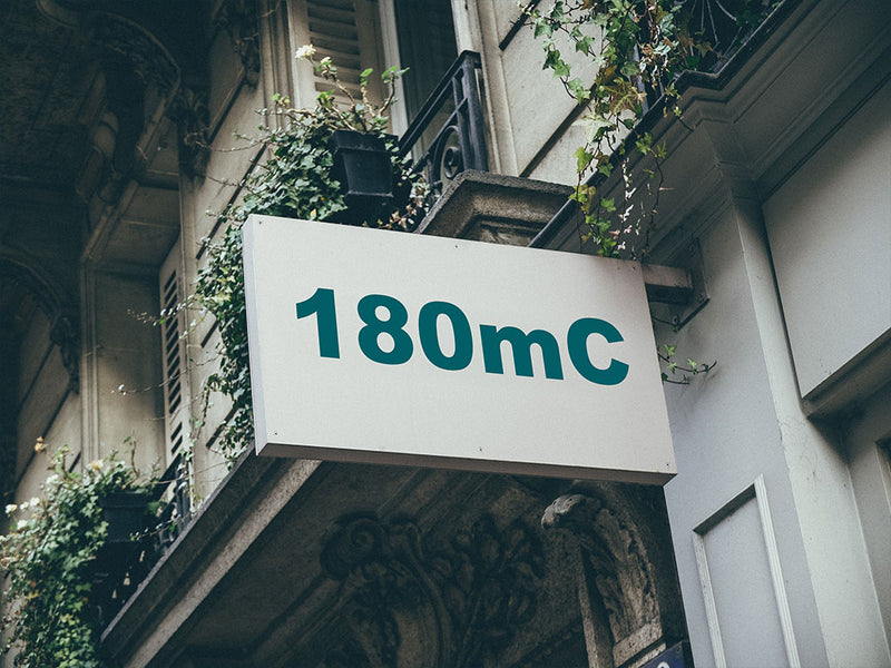 3M Controltac 180mC Bermuda Blue Installed Building Sign