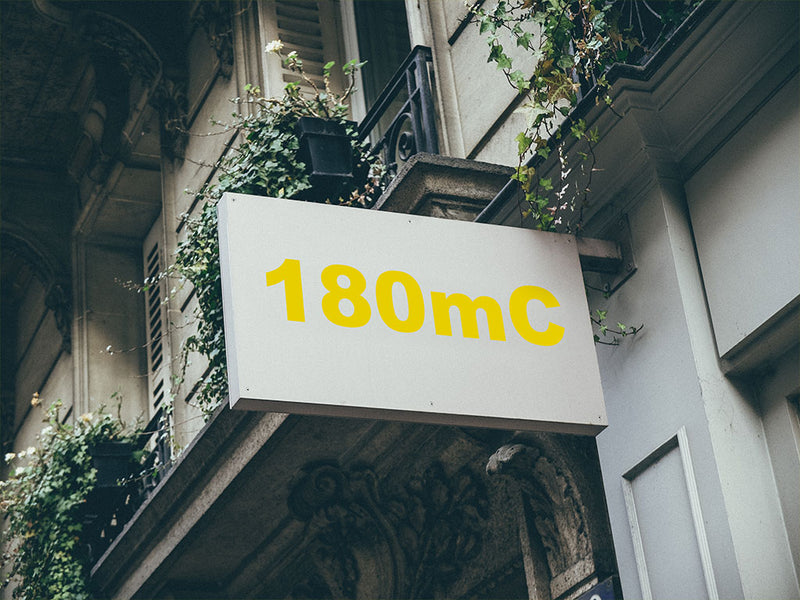 3M Controltac 180mC Light Lemon Yellow Installed Building Sign