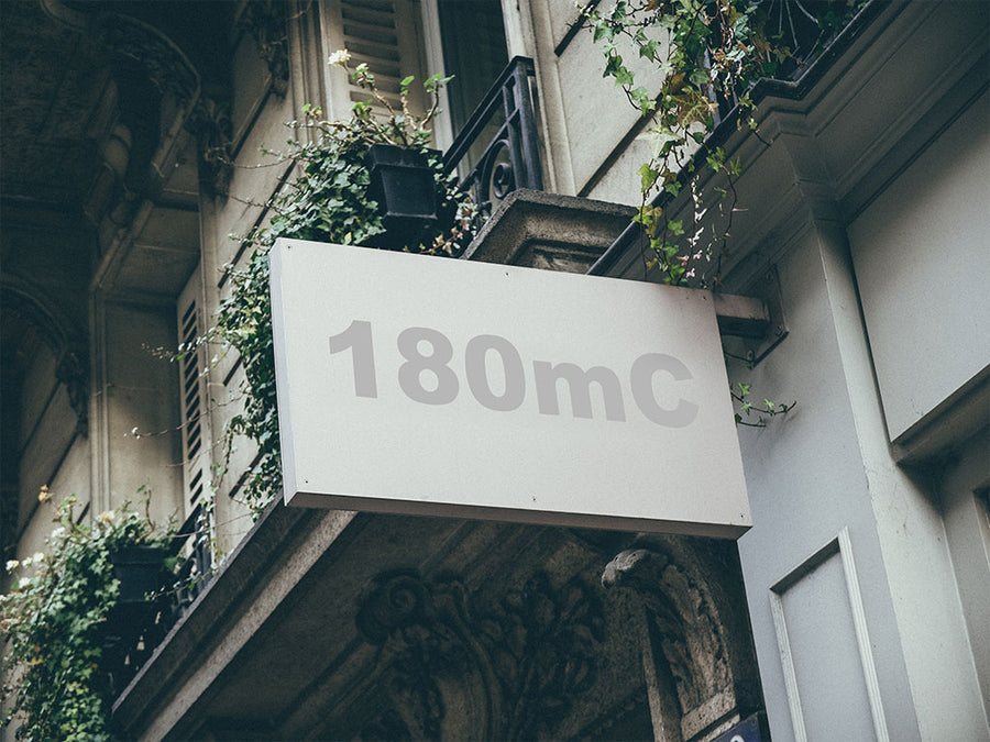 3M Controltac 180mC Stone Gray Installed Building Sign