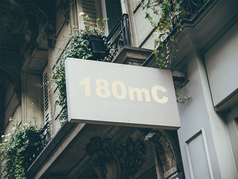 3M Controltac 180mC Antique White Installed Building Sign