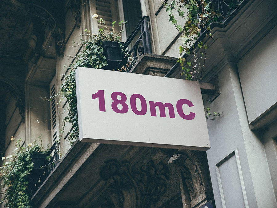 3M Controltac 180mC Dark Violet Installed Building Sign