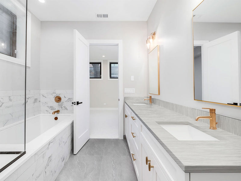 3M 2080 Brushed Aluminum DIY Built-In Bathroom Countertop Wraps