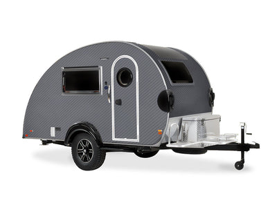 3M 2080 Carbon Fiber Anthracite DIY Tear Drop Trailer Wraps