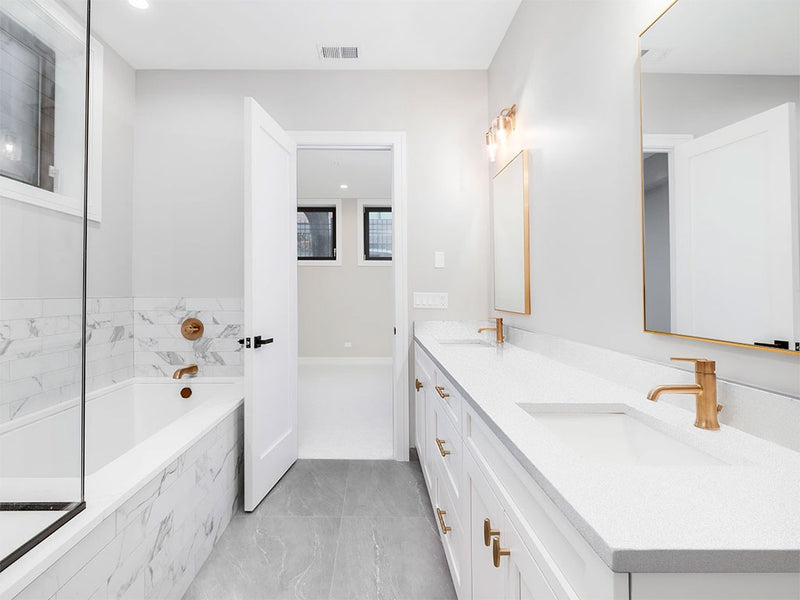 3M 1080 Gloss White Aluminum DIY Built-In Bathroom Countertop Wraps