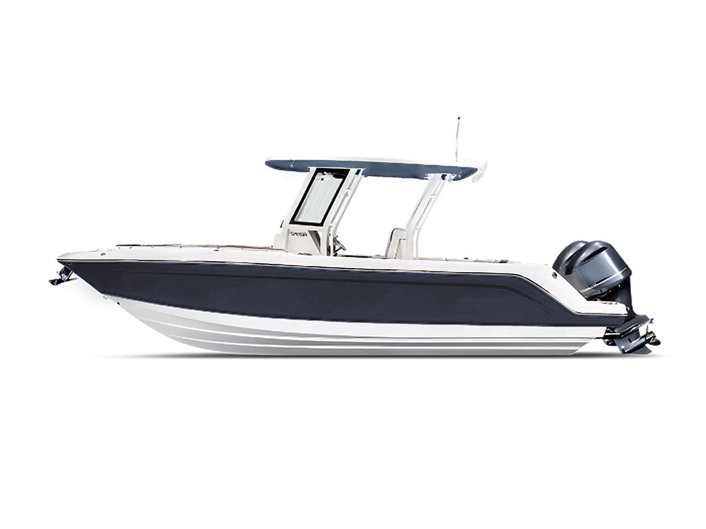 Boat vinyl wrap film applied to a marine panel