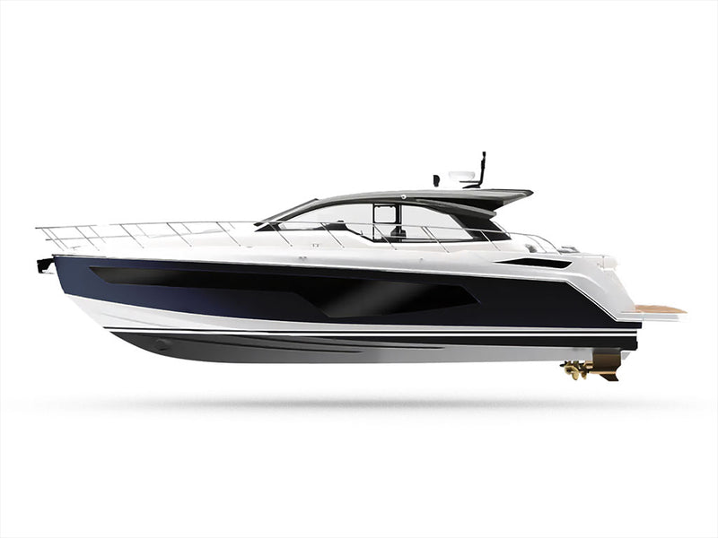 3M 2080 Gloss Boat Blue Customized Yacht Boat Wrap