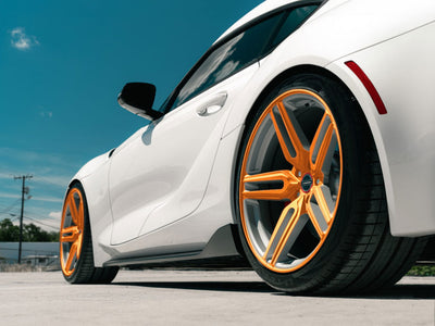 3M™ 2080 Gloss Burnt Orange Wrapped Rim Example
