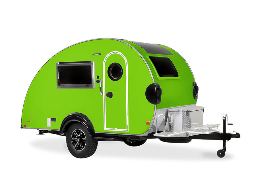 3M 2080 Gloss Light Green DIY Tear Drop Trailer Wraps