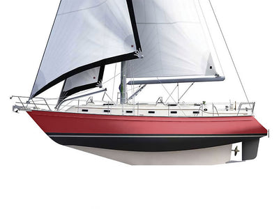 3M 2080 Gloss Red Metallic Customized Cruiser Boat Wraps