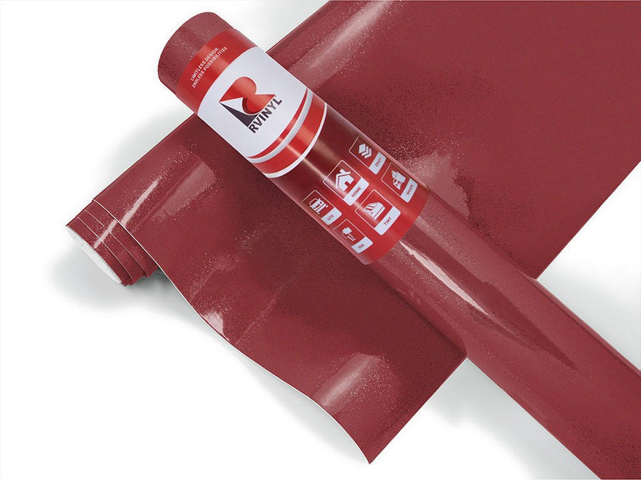 3M 2080 Gloss Red Metallic Drum Set Vinyl Cover