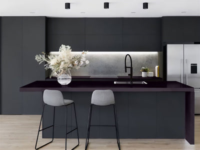 3M™ 2080 Gloss Black Metallic Kitchen Countertop Wraps