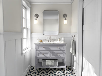 3M 2080 Gloss Storm Gray DIY Bathroom Cabinet Wraps
