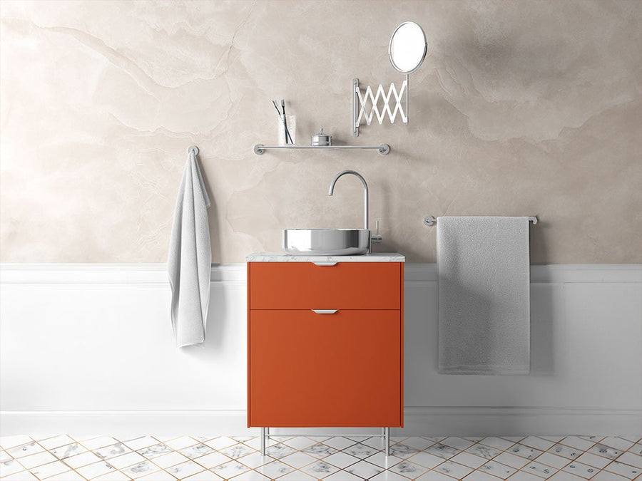 3M™ 1080 Gloss Fiery Orange Bathroom Cabinet Wraps