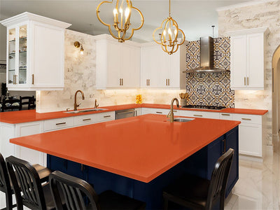 3M 1080 Gloss Fiery Orange DIY Kitchen Counter Wraps