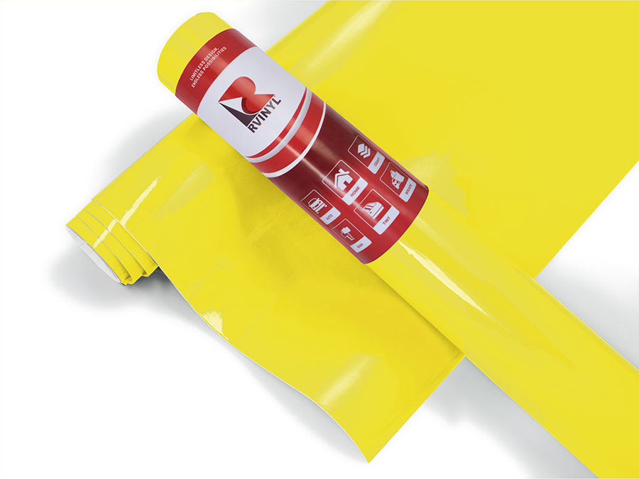 3M 2080 Gloss Lucid Yellow Boat Wrap Color Film