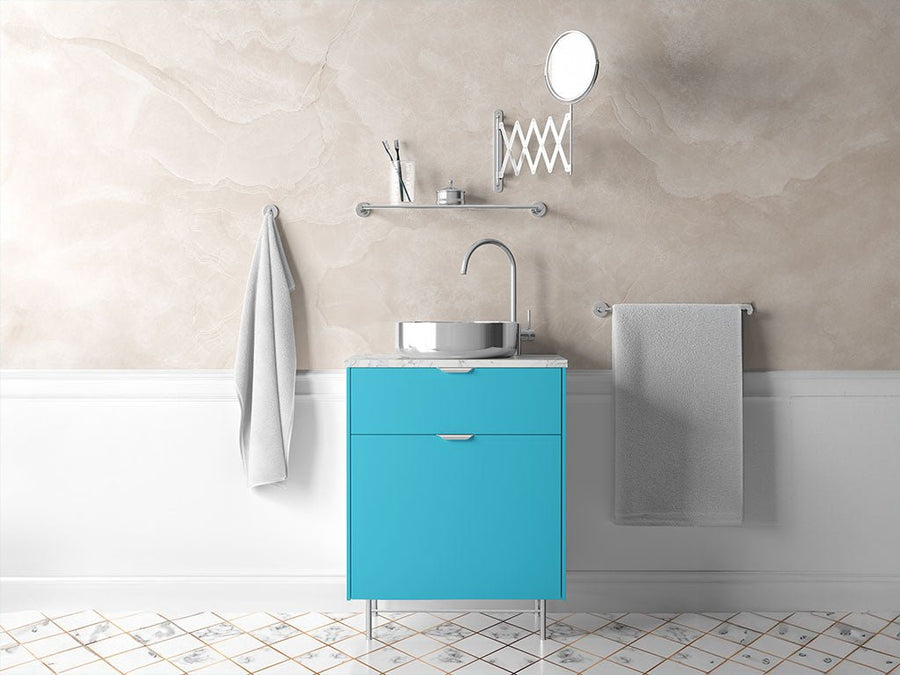 3M™ 2080 Gloss Sky Blue Bathroom Cabinet Wraps