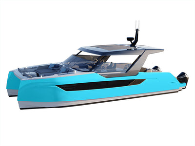 3M 2080 Gloss Sky Blue Catamaran Dual-Hull Vinyl Film Wraps