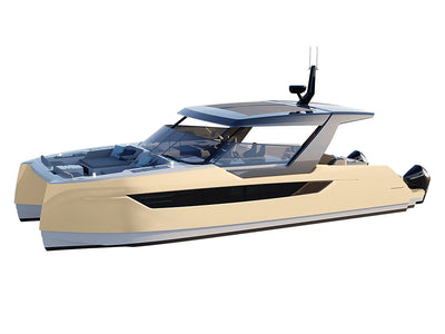 3M 2080 Gloss Light Ivory Catamaran Dual-Hull Vinyl Film Wraps