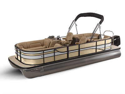 3M 2080 Gloss Light Ivory Pontoon Custom Boat Wrap