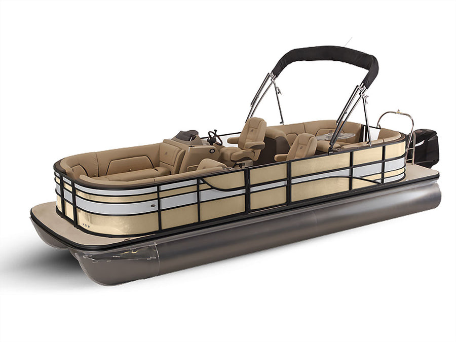 3M 2080 Gloss Light Ivory Pontoon Custom Boat Wrap