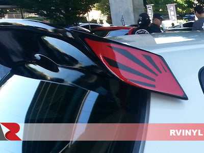 3M 2080 Series Gloss Dragon Fire Red Honda Civic Spoiler Decals