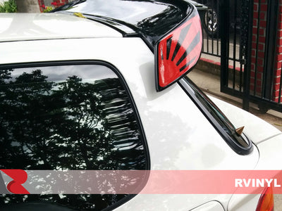 3M 2080 Gloss Dragon Fire Red Honda Civic Spoiler Decals