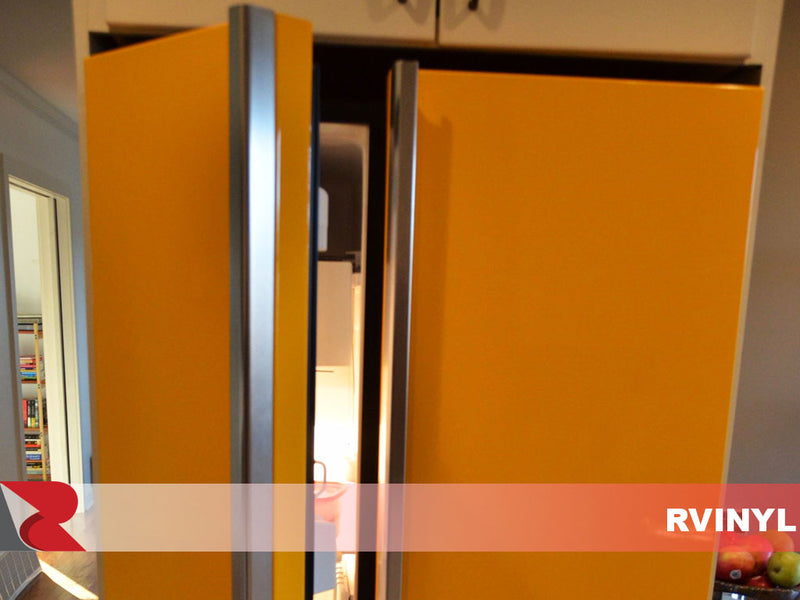 3M™ Wrap Film Series 2080 - Gloss Sunflower Yellow Customized Fridge Wrap