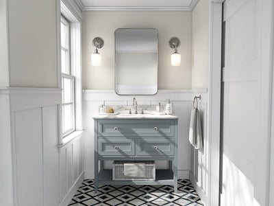 3M 2080 Matte Silver DIY Bathroom Cabinet Wraps