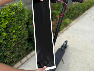 3M 2080 Matte Black Metallic DIY Electric Scooter Wraps