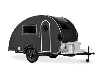 3M 2080 Matte Black Metallic DIY Tear Drop Trailer Wraps