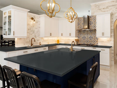 3M 2080 Matte Deep Black DIY Kitchen Counter Wraps