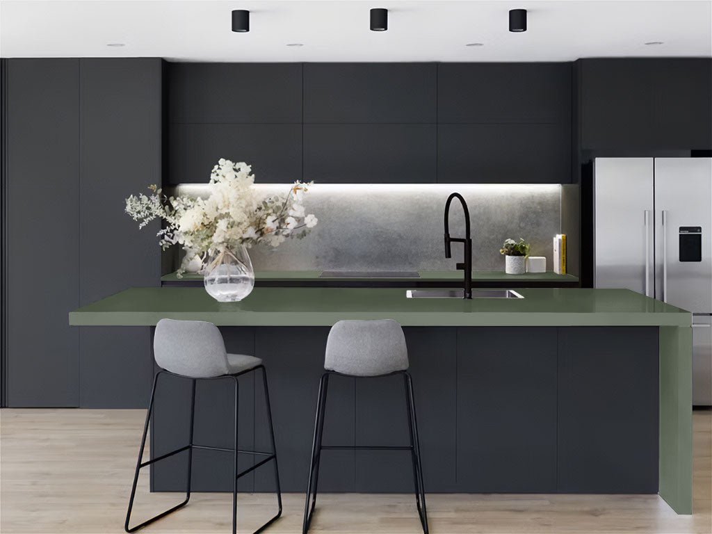 3M™ 2080 Matte Military Green Kitchen Countertop Wraps | Counter