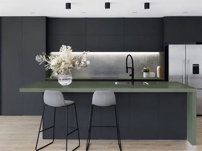 3M™ 2080 Matte Military Green Kitchen Countertop Wraps