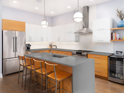 3M 2080 Matte Dark Gray Custom Kitchen Counter Wraps