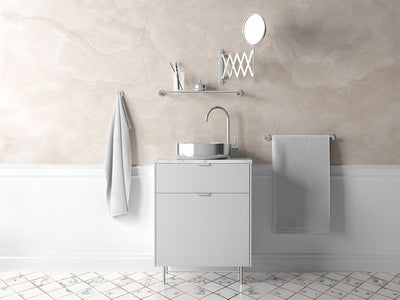 3M™ 2080 Satin White Aluminum Bathroom Cabinet Wraps