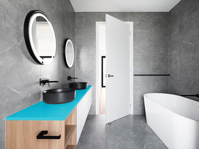 3M™ 2080 Satin Ocean Shimmer Bathroom Countertop Wraps