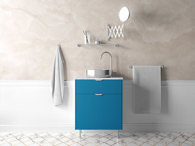 3M™ 2080 Satin Perfect Blue Bathroom Cabinet Wraps