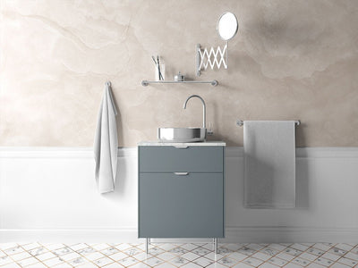 3M™ 2080 Satin Battleship Gray Bathroom Cabinet Wraps