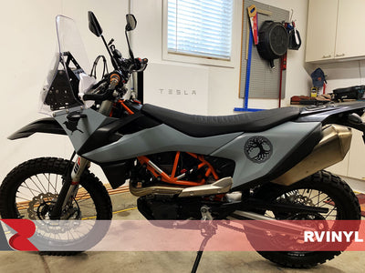 3M™ 2080 Series Satin Battleship Gray Customized Dirt Bike Wrap