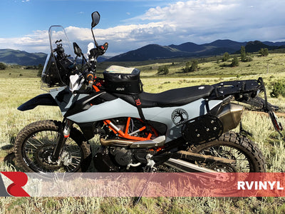 3M™ 2080 Series Dirt Bike With Satin Battleship Gray Wrap