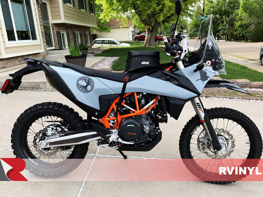 3M™ 2080 Series Satin Battleship Gray Custom Dirt Bike Wrap