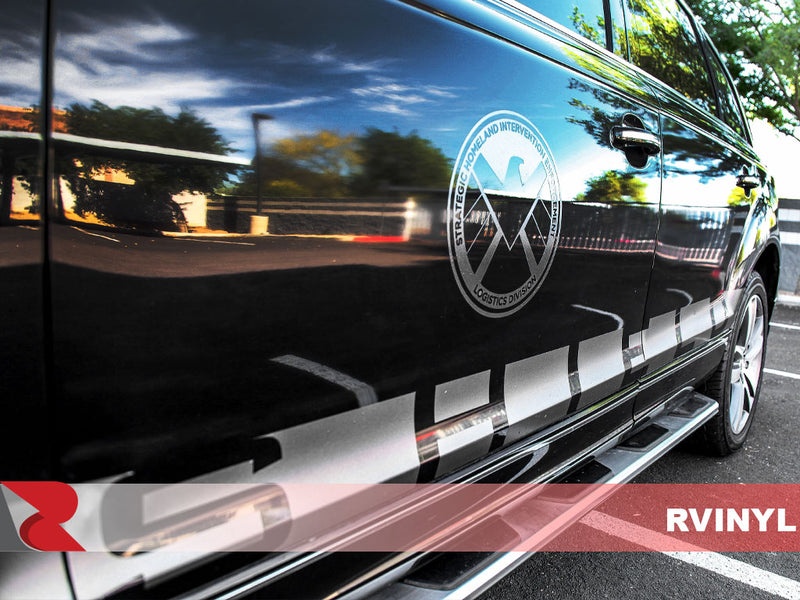 3M 2080 Satin Dark Gray Custom SHIELD Logo Wrap