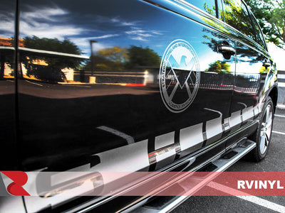 3M 2080 Satin Dark Gray Custom SHIELD Logo Wrap