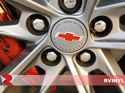 3M™ Wrap Film Series 2080 Gloss Fiery Orange Custom Camaro Wheel Wrap