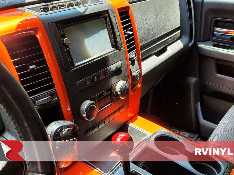 3M™ Wrap Film Series 2080 Gloss Fiery Orange Custom DIY Center Console Wrap